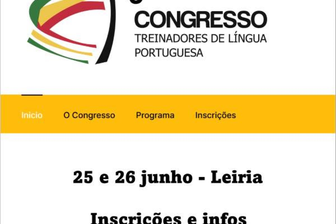 9º Congresso Treinadores de Língua Portuguesa