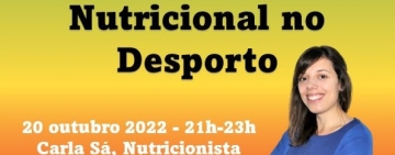 Webinar "Acompanhamento Nutricional no Desporto"